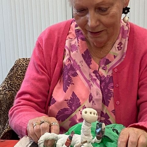 Mythical going on’s Strange things were happening on Saturday 18th October at Castleford library. As part of the Wakefield Libraries Wordfest event, artist Harry Malkin conducted a workshop demonstrating how to utilise basic materials such as paper, wire, glue, and plasticine. Participants were encouraged to use their imagination to create their own mythical maquettes.